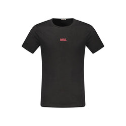 Black Cotton Men T-Shirt Rifle