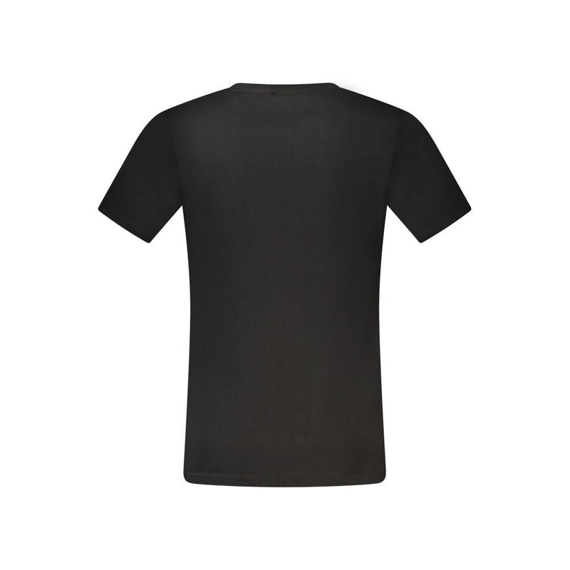 Black Cotton Men T-Shirt Rifle
