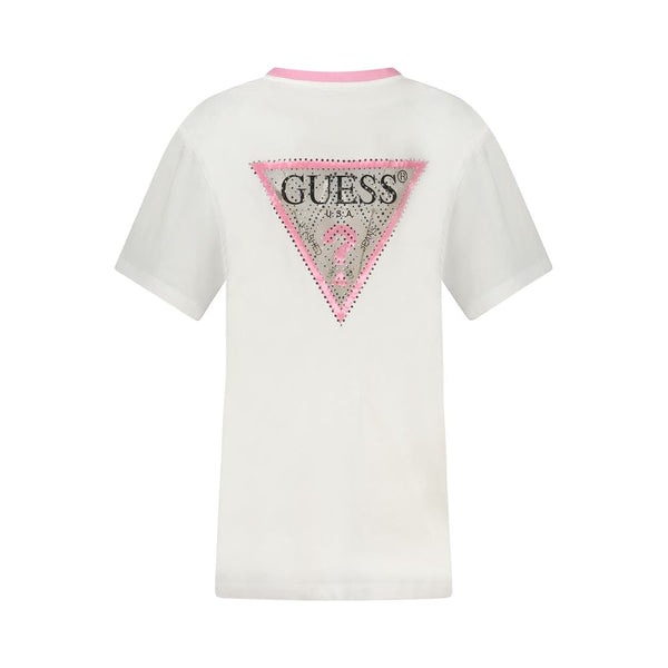 White Cotton Women Top Guess Jeans