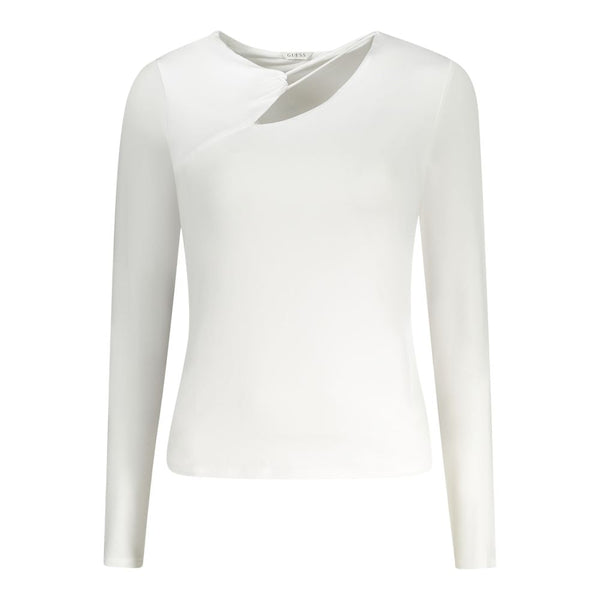 White Polyester Women Top Guess Jeans