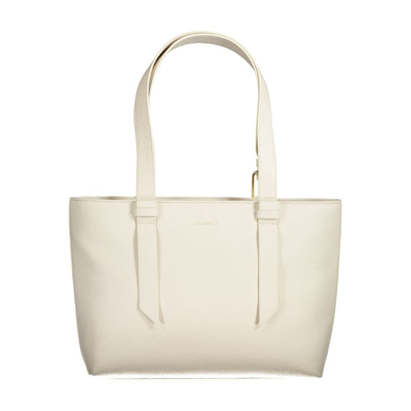White Leather Handbag Coccinelle