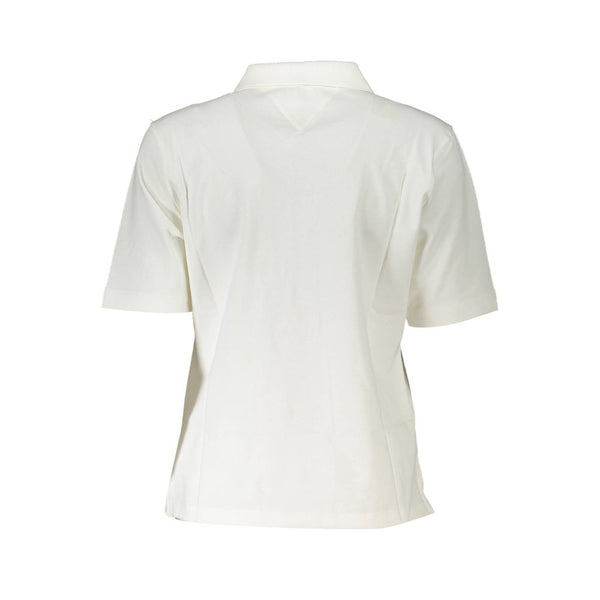 White Cotton Polo Shirt Tommy Hilfiger