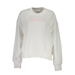 White Cotton Sweater Calvin Klein