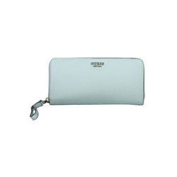 Blue Polyethylene Wallet Guess Jeans