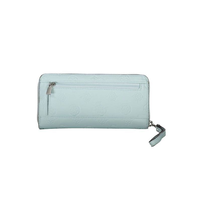 Blue Polyethylene Wallet Guess Jeans