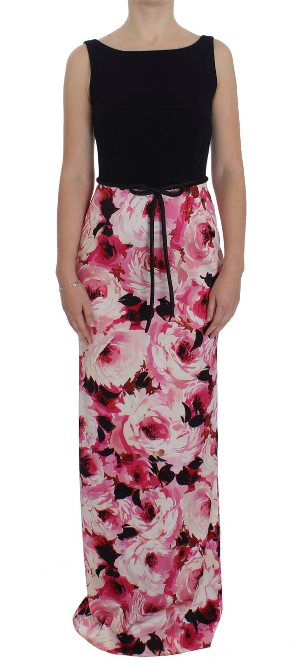 Floral Elegance Sheath Long Dress Dolce & Gabbana