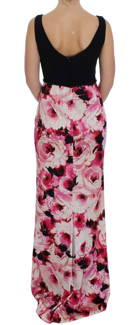 Floral Elegance Sheath Long Dress Dolce & Gabbana
