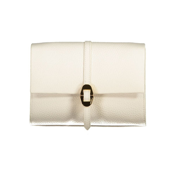 White Leather Handbag Coccinelle
