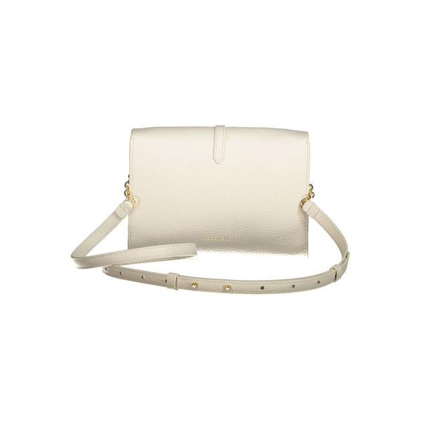 White Leather Handbag Coccinelle