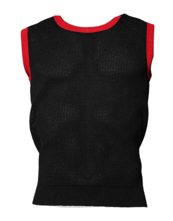 Black Cotton Slim Fit Round Neck T-shirt Dolce & Gabbana