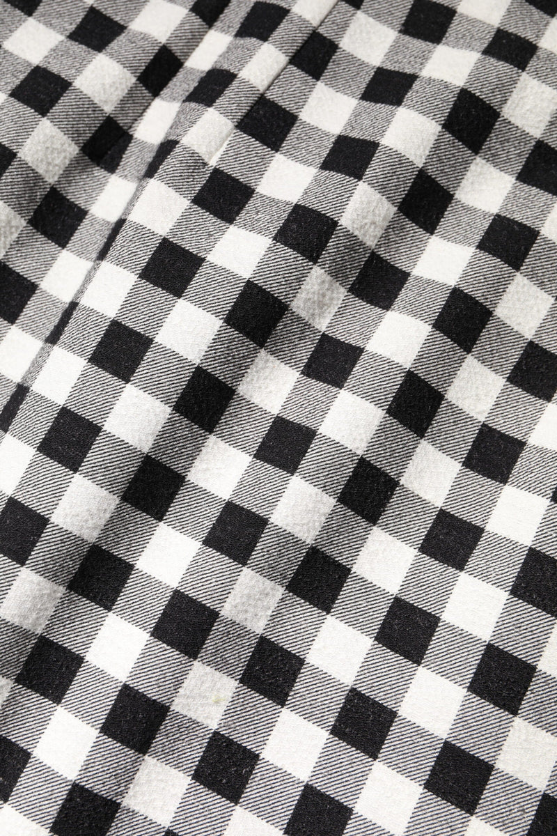 White Black Checkered Sleeveless Sheath Dress Dolce & Gabbana