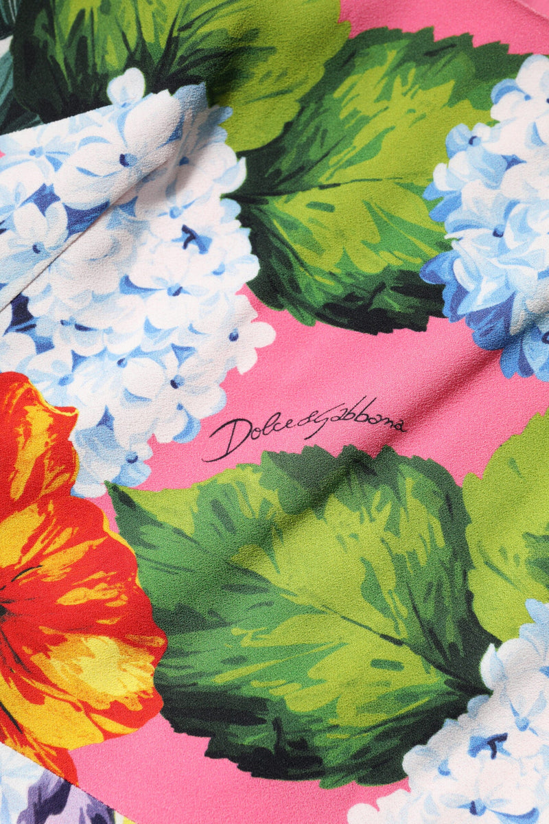 Multicolor Floral Sleeveless Sheath Dress Dolce & Gabbana