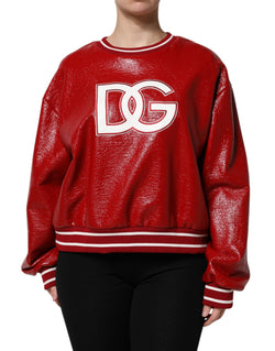 Red Wool DGLogo Embroidery Pullover Sweater Dolce & Gabbana