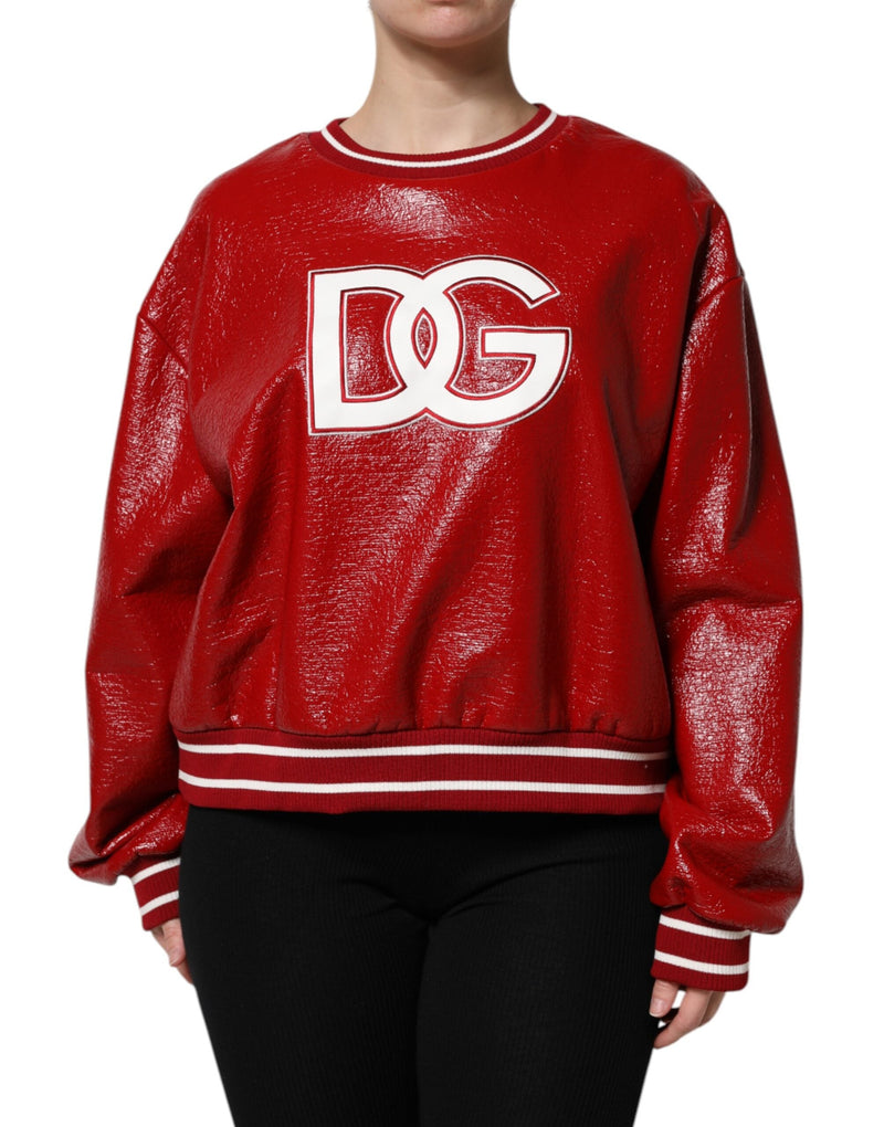 Red Wool DGLogo Embroidery Pullover Sweater Dolce & Gabbana