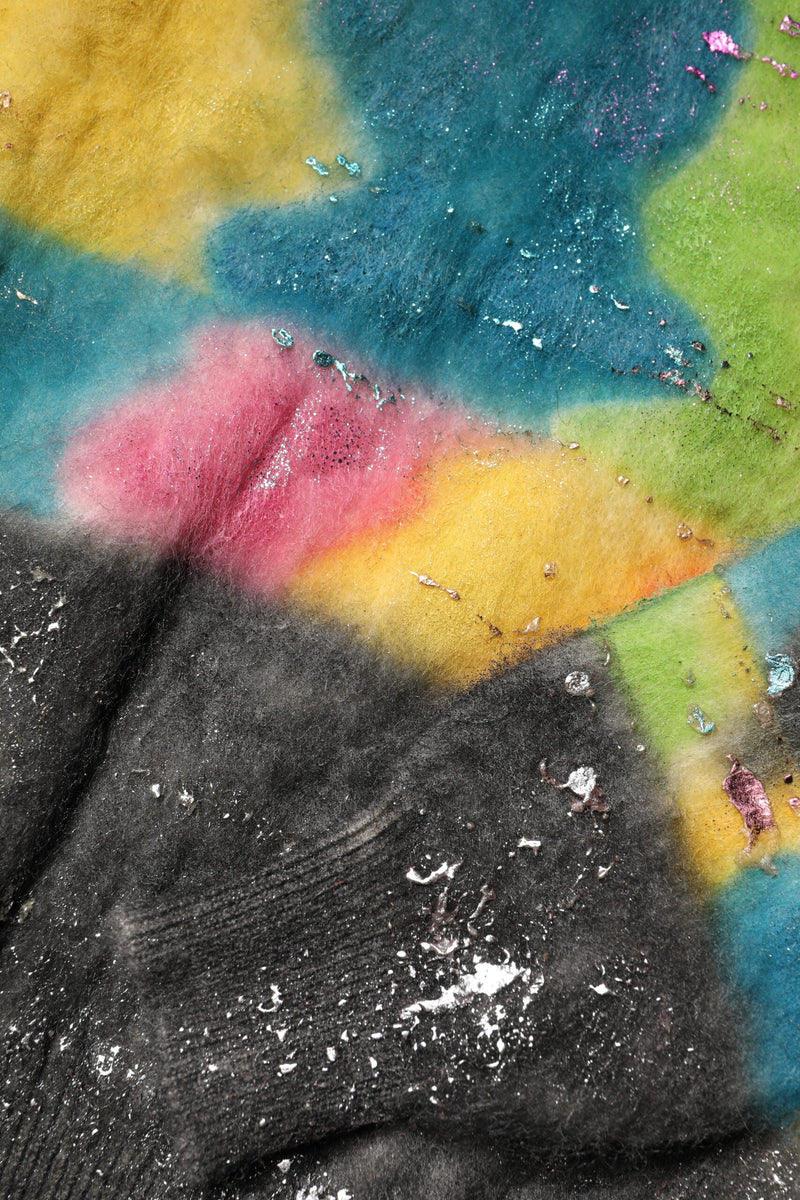 Multicolor Mohair Turtleneck Pullover Sweater Dolce & Gabbana