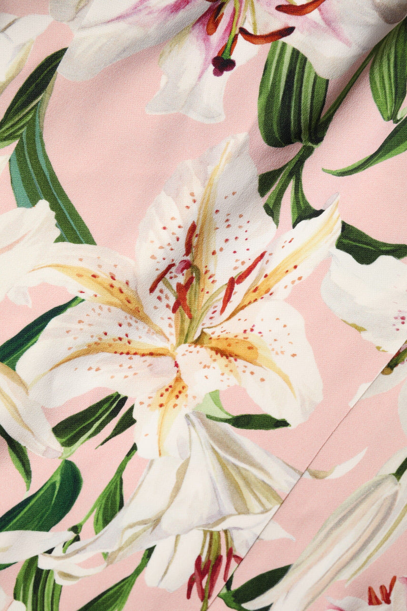 Multicolor Floral Print Round Neck Tank Top Dolce & Gabbana