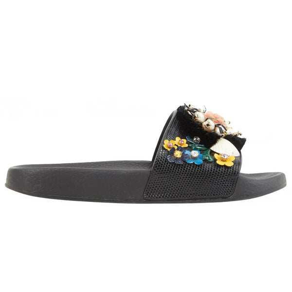 Black Cotton Sandal Dolce & Gabbana