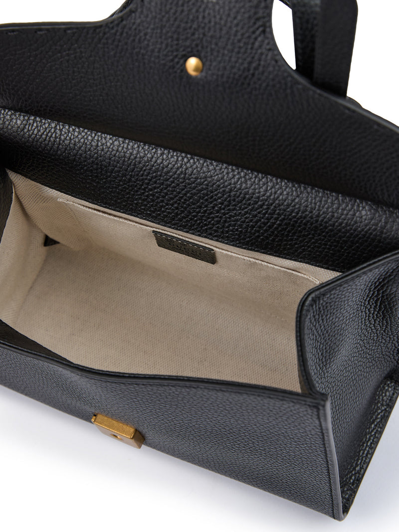Black Leather GG Marmont Handbag Gucci