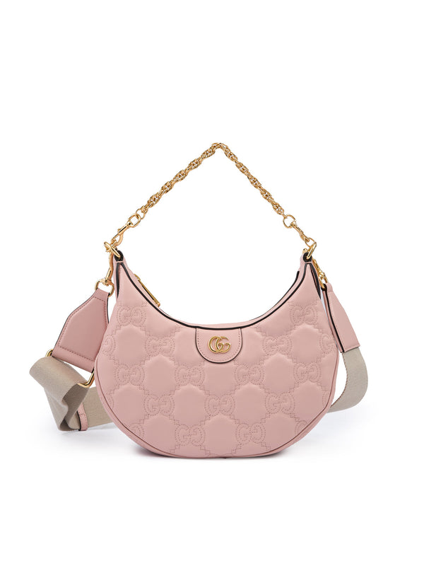 Light Pink Leather Shoulder Bag Gucci