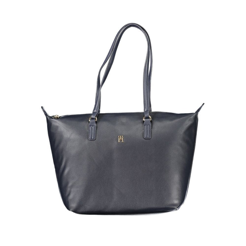 Blue Polyester Handbag Tommy Hilfiger