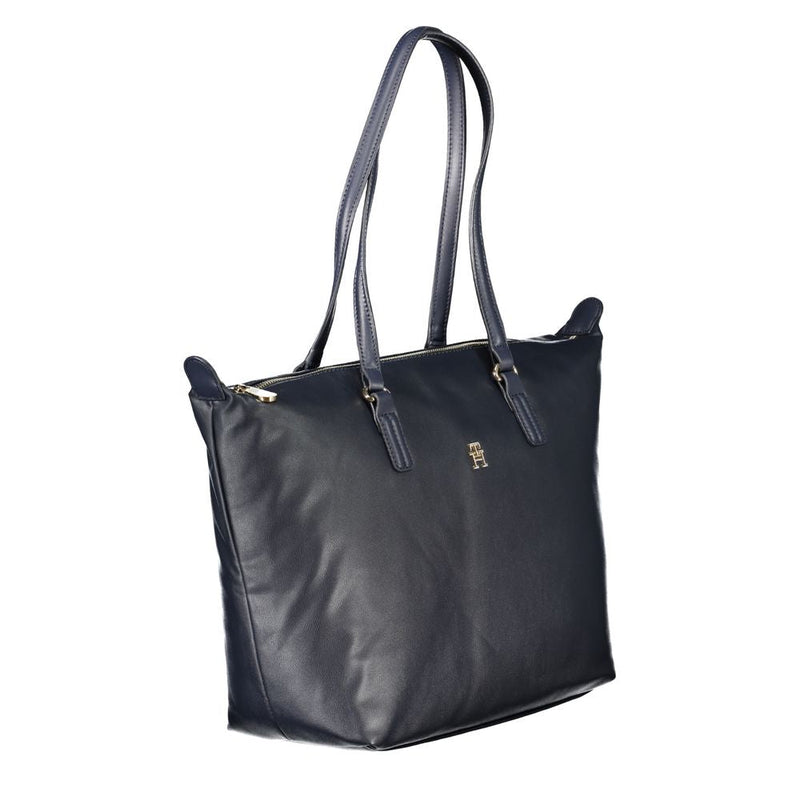 Blue Polyester Handbag Tommy Hilfiger