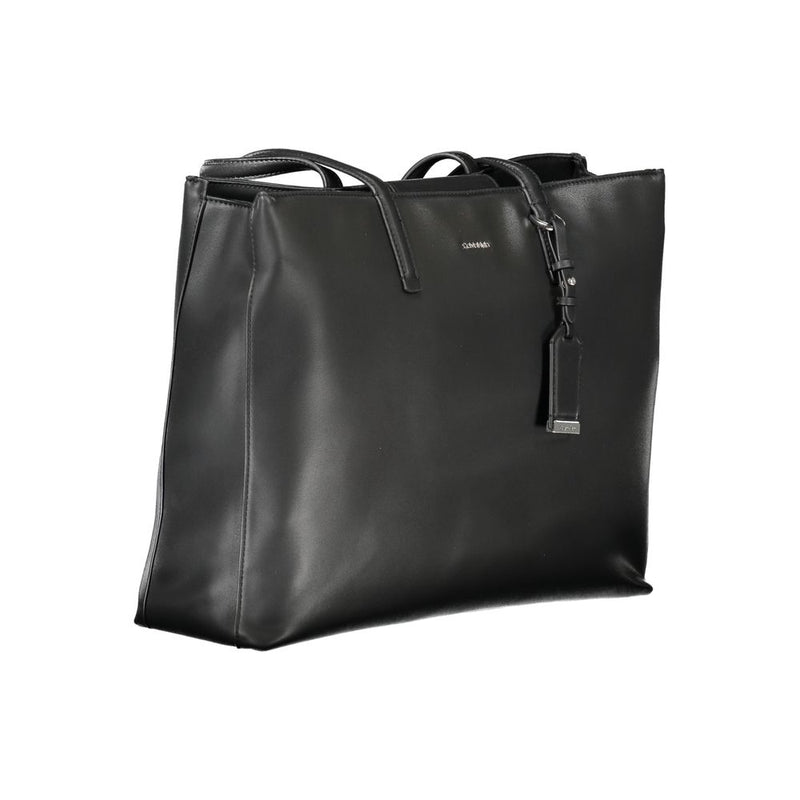 Black Polyester Women Handbag Calvin Klein
