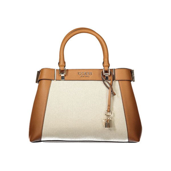 Brown Cotton Women Handbag Guess Jeans