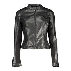 Black Polyethylene Jackets & Coat Guess Jeans