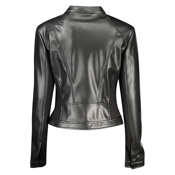 Black Polyethylene Jackets & Coat Guess Jeans