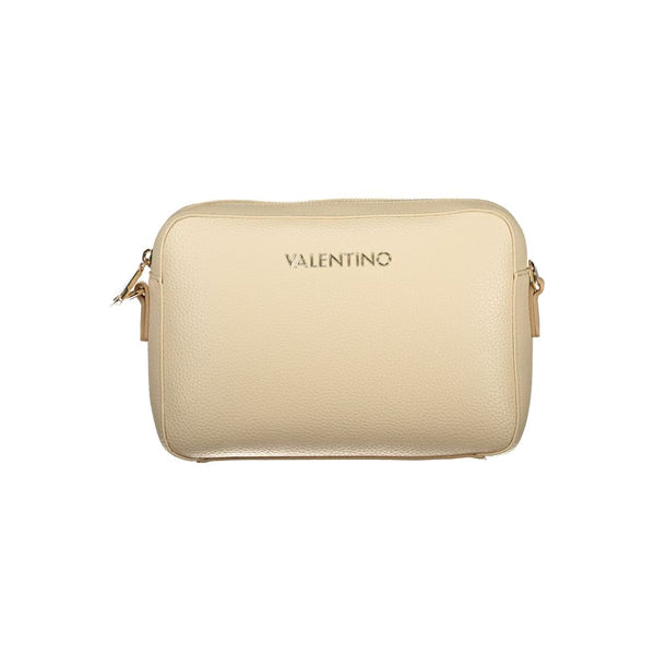 Beige Polyethylene Women Handbag