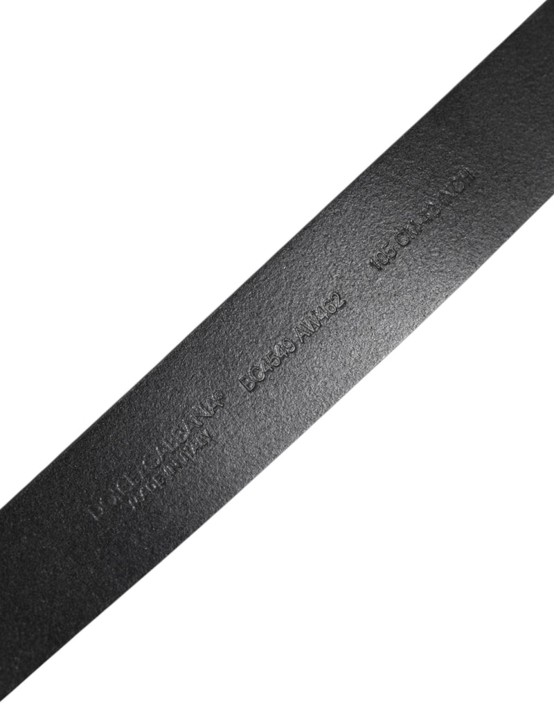 Black Classic Leather Metal Buckle Belt Dolce & Gabbana