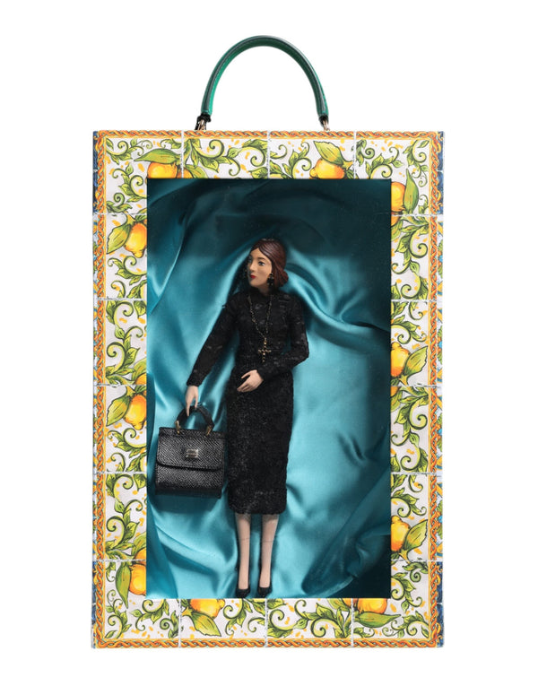 Black Dress MARIA Porcelain Fashion Show Leather Sicily Dolls Dolce & Gabbana
