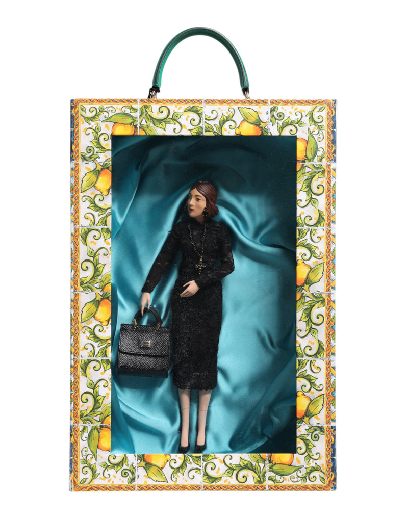 Black Dress MARIA Porcelain Fashion Show Leather Sicily Dolls Dolce & Gabbana