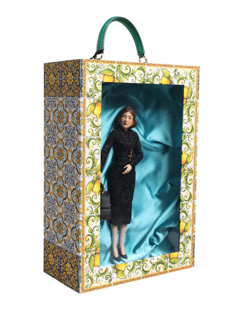 Black Dress MARIA Porcelain Fashion Show Leather Sicily Dolls Dolce & Gabbana