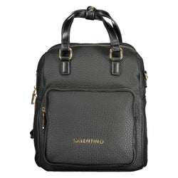 Black Polyethylene Women Backpack Mario Valentino