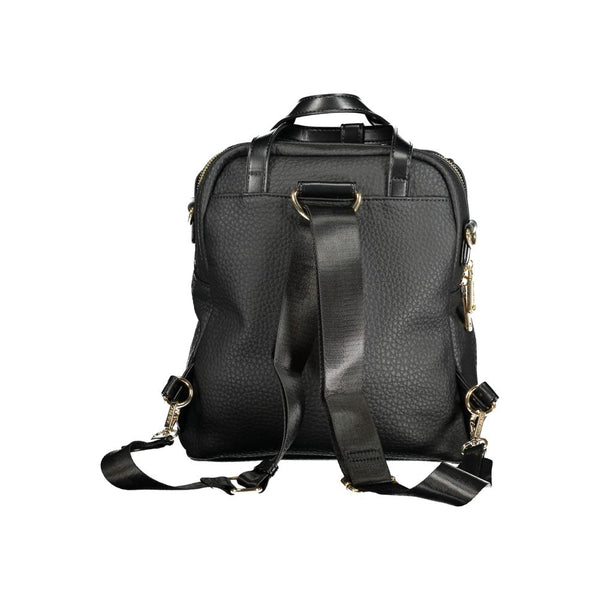 Black Polyethylene Women Backpack Mario Valentino