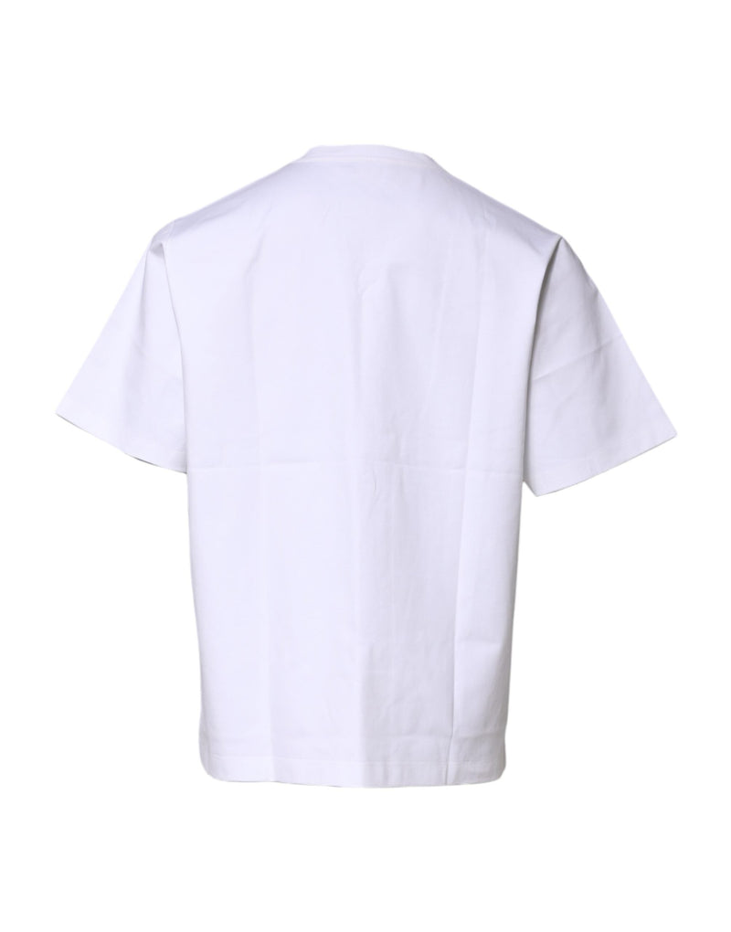 White Cotton Short Sleeves Crew Neck T-shirt Dolce & Gabbana