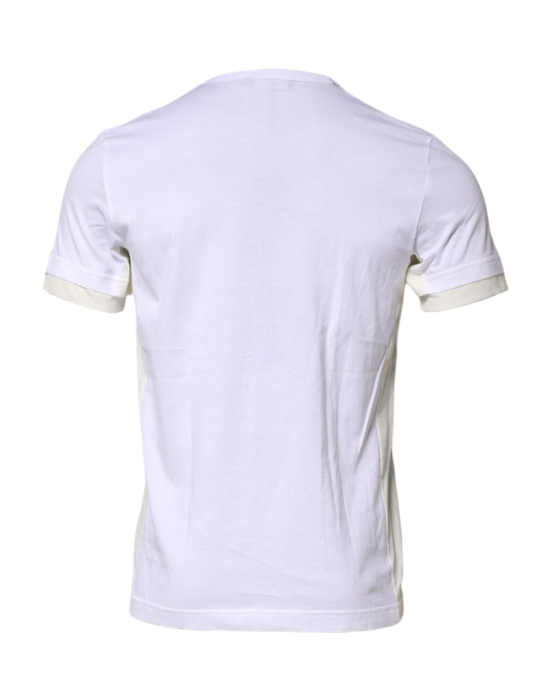 White Cotton Pocket Short Sleeves T-shirt Dolce & Gabbana