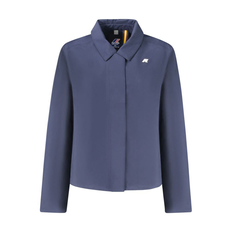 Blue Polyester Women Jacket K-WAY