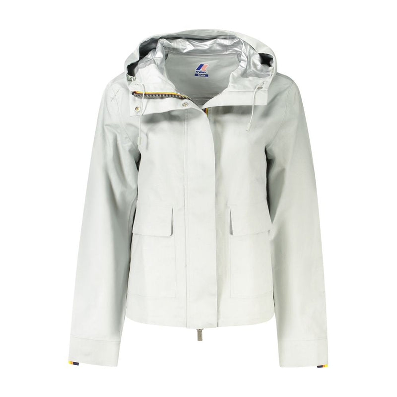 Gray Linen Women Jacket K-WAY