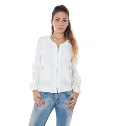 White Cotton Women Jacket Phard