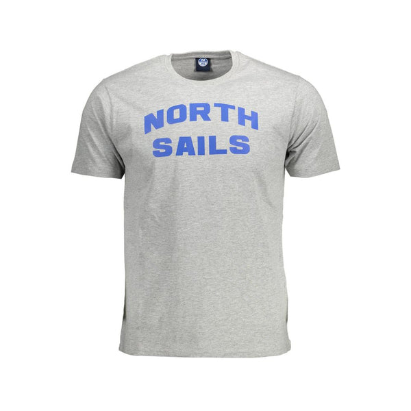 Gray Cotton Men T-Shirt North Sails