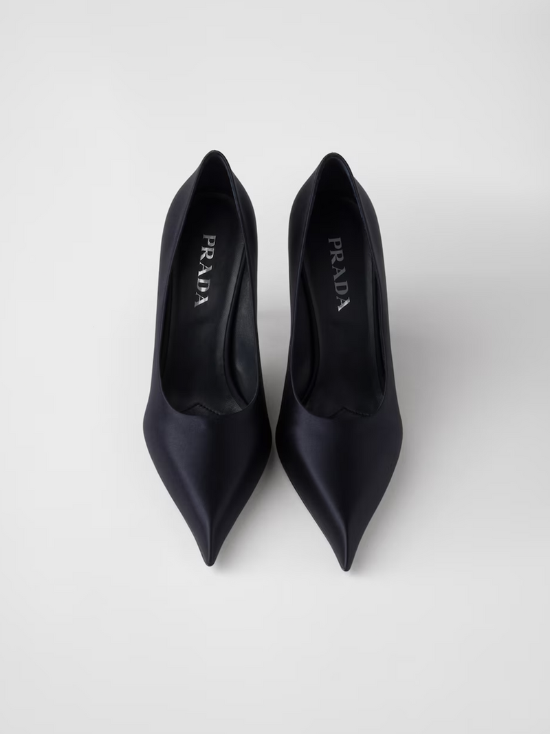 Blue Satin Pumps Prada