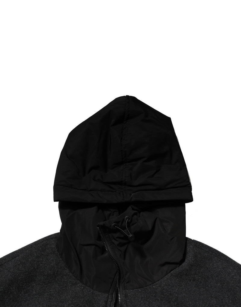 Black DG Logo Plaque Hooded Bomber Jacket Dolce & Gabbana