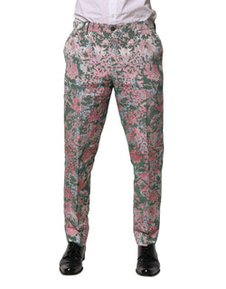 Multicolor Floral Jacquard Pants Dolce & Gabbana
