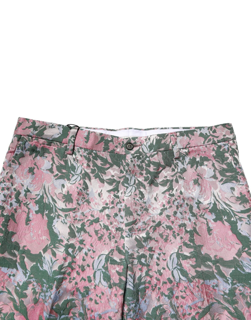 Multicolor Floral Jacquard Pants Dolce & Gabbana