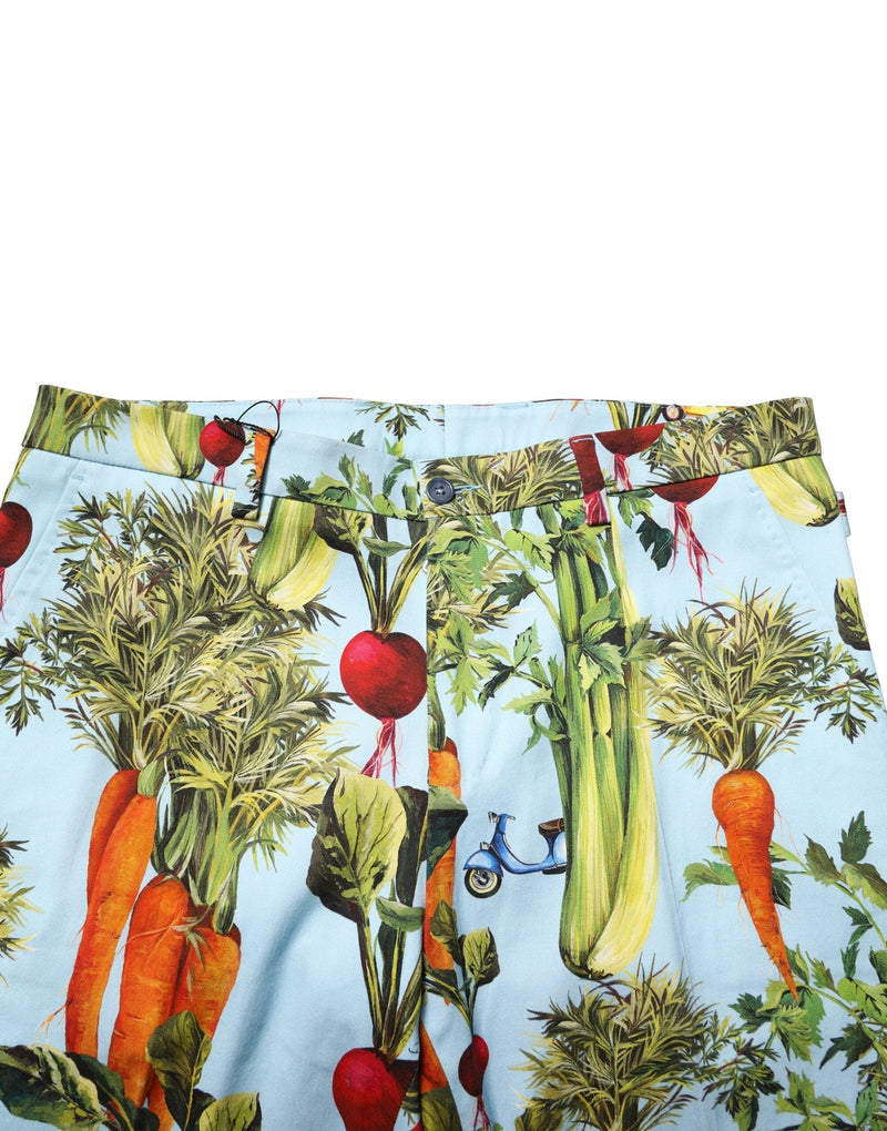 Multicolor Cotton Tapered Men Pants Dolce & Gabbana