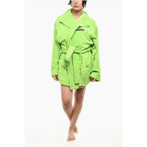 Cotton Terry ICON Bathrobe With Belt Dsquared²