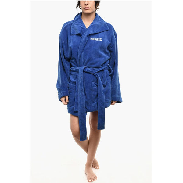 Cotton Terry ICON Bathrobe With Belt Dsquared²