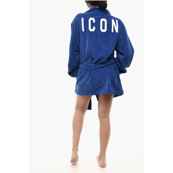 Cotton Terry ICON Bathrobe With Belt Dsquared²